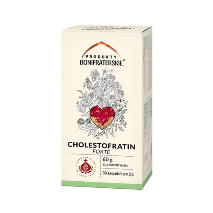 Produkty Bonifraterskie Cholestofratin Forte zioła na cholesterol, 60 g