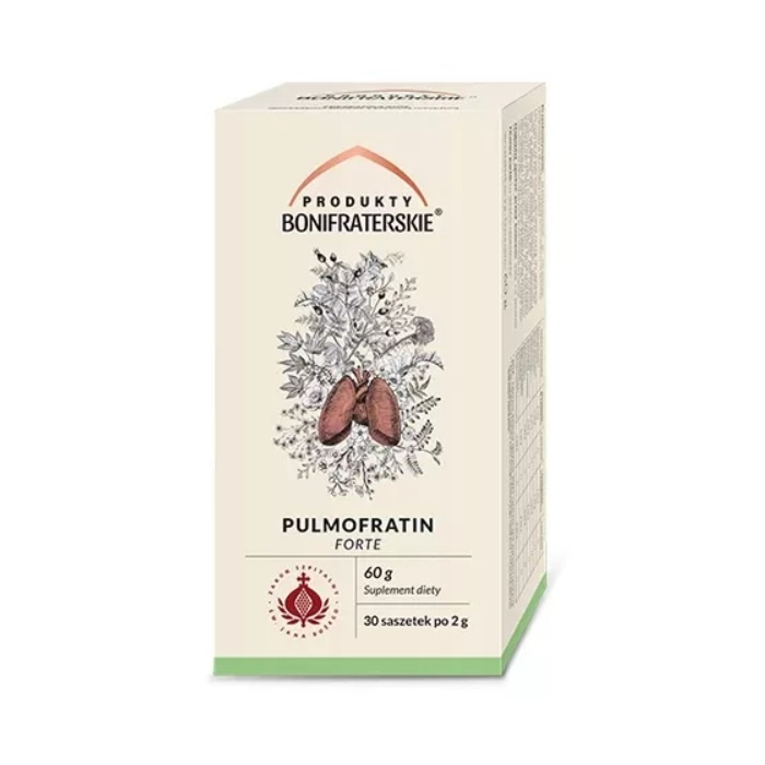 Produkty Bonifraterskie Pulmofratin Forte zioła na kaszel, 60 g