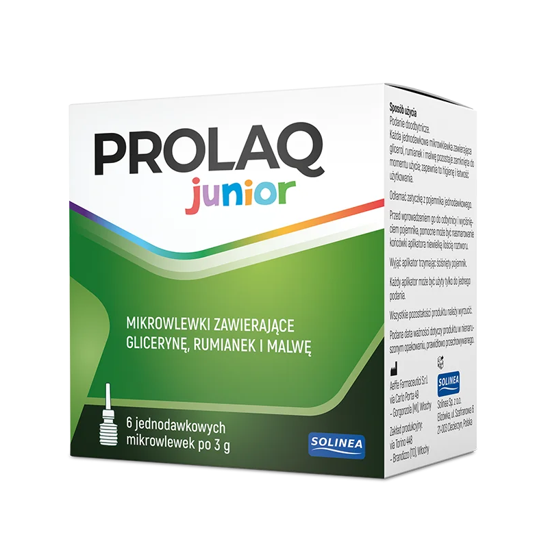 Prolaq Junior mikrowlewki doodbytnicze, 6 szt.