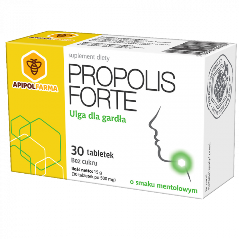 Propolis Forte tabletki do ssania o smaku mentolowym, 30 szt.
