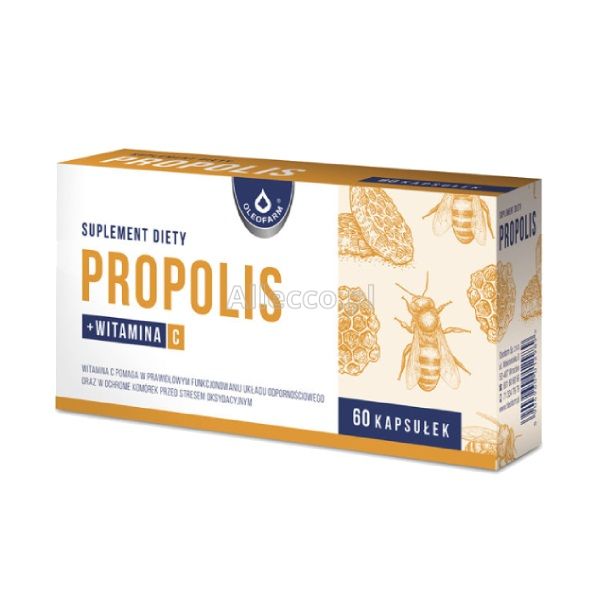 Propolis + Witamina C kapsułki, 60 szt.