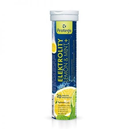 Protego Elektrolity Lemon&Mint+ 20 tabletek musujących