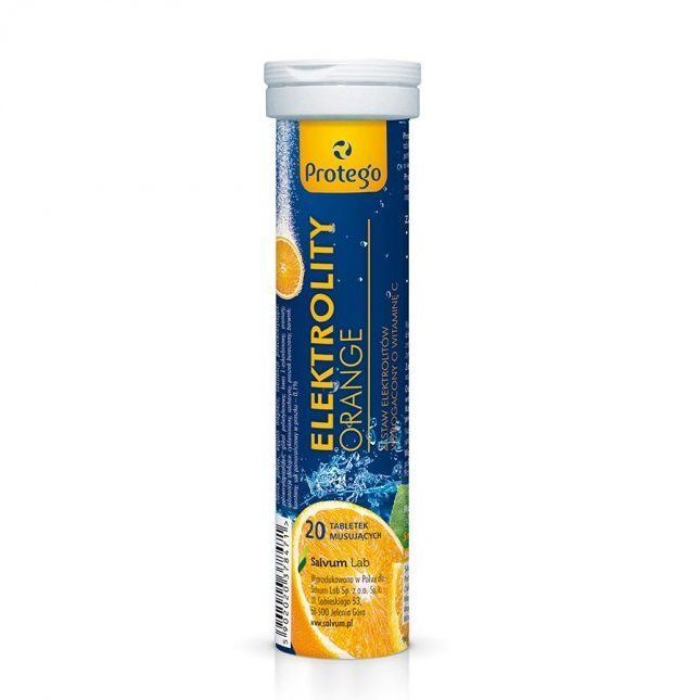 Protego Elektrolity Orange 20 tabletek musujących