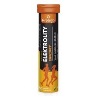 Protego Elektrolity Sport tabletki musujące o smaku malinowo-winogronowym, 20 szt.
