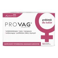 PrOVag kapsułki doustne na odbudowę flory bakteryjnej pochwy, 10 szt.