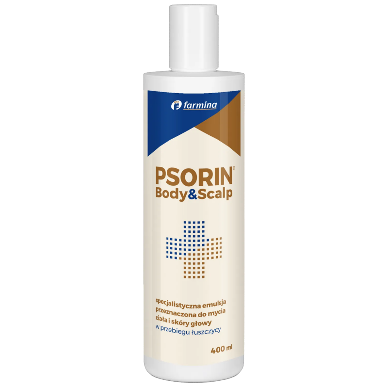 Psorin Body&Scalp emulsja do mycia ciała i głowy w przebiegu łuszczycy, 400 ml