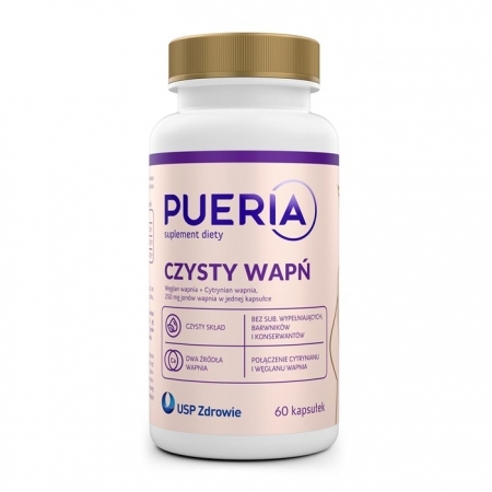 Pueria Czysty Wapń 60 kapsułek