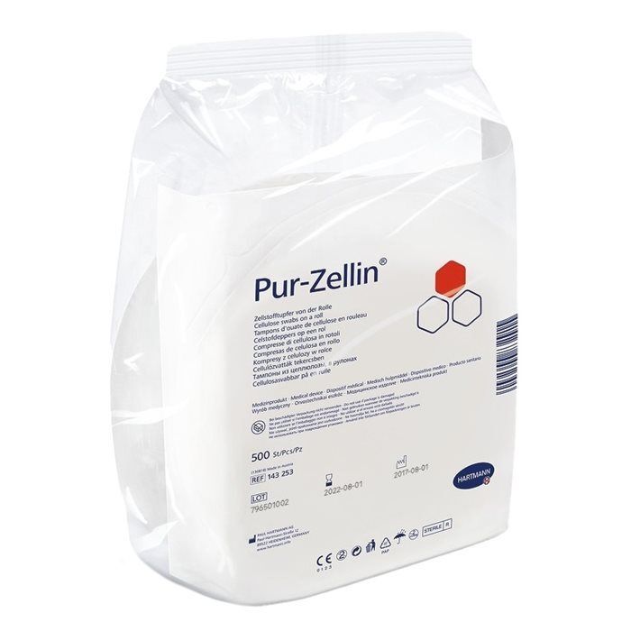 PUR-ZELLIN Kompresy niejałowe 4 x 5 cm 500 szt.