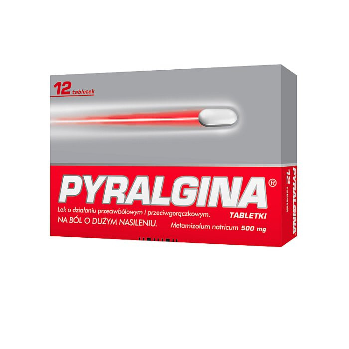 Pyralgina 500 mg 12 tabletek / Ból i gorączka