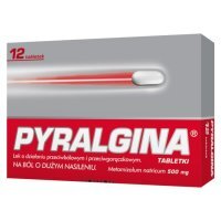 Pyralgina 500 mg 12 tabletek / Ból i gorączka