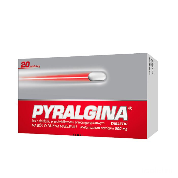 Pyralgina 500 mg 20 tabletek / Ból i gorączka