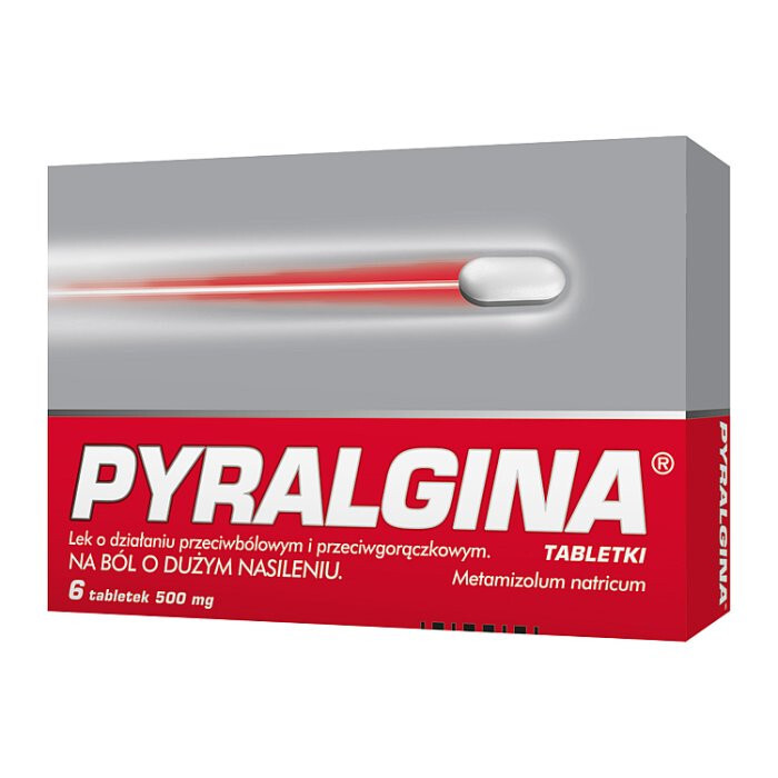 Pyralgina 500 mg 6 tabletek / Ból i gorączka