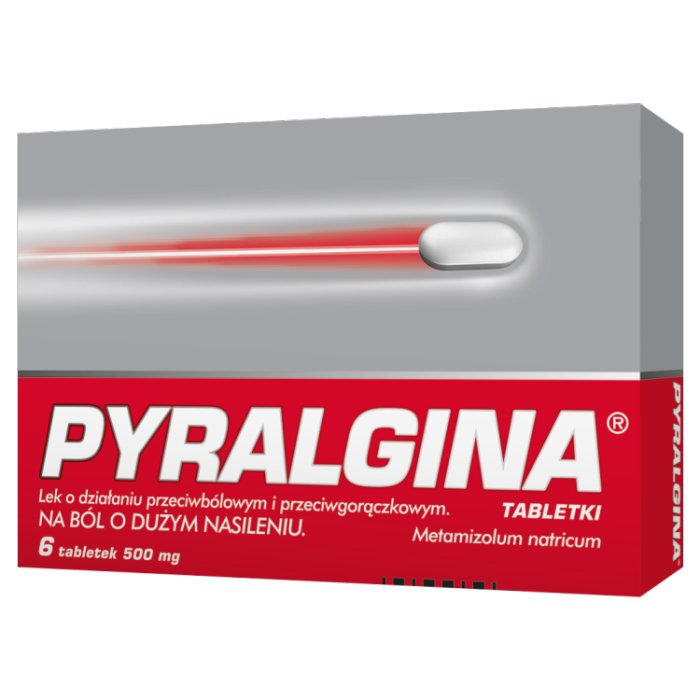 Pyralgina 500 mg 6 tabletek / Ból i gorączka