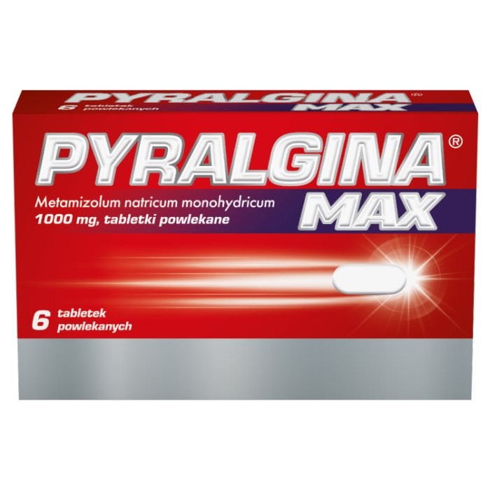 Pyralgina Max 1000 mg tabletki powlekane, 6 szt.