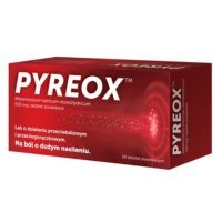 Pyreox 500 mg tabletki przeciwbólowe i przeciwgorączkowe, 50 szt.