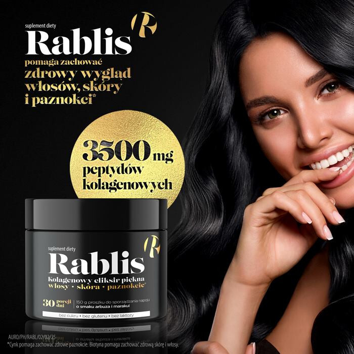 Rablis kolagenowy eliksir piękna proszek do sporządzania napoju, 150 g