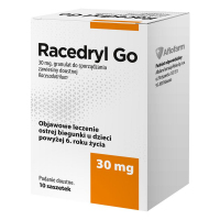 Racedryl Go 30 mg saszetki z granulatem do sporządzenia zawiesiny doustnej, 10 szt.