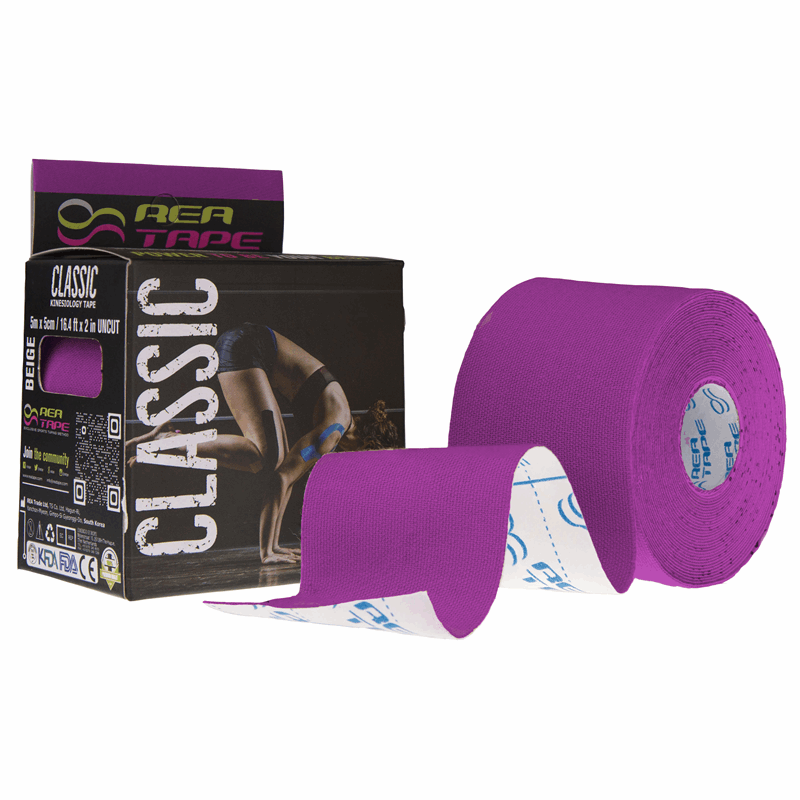 Rea Tape Classic Taśma kinezjologiczna fioletowa 5 m x 5 cm, 1 szt.