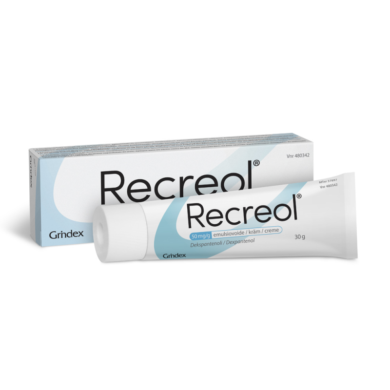 Recreol 50 mg/g krem z deksopantenolem, 30 g