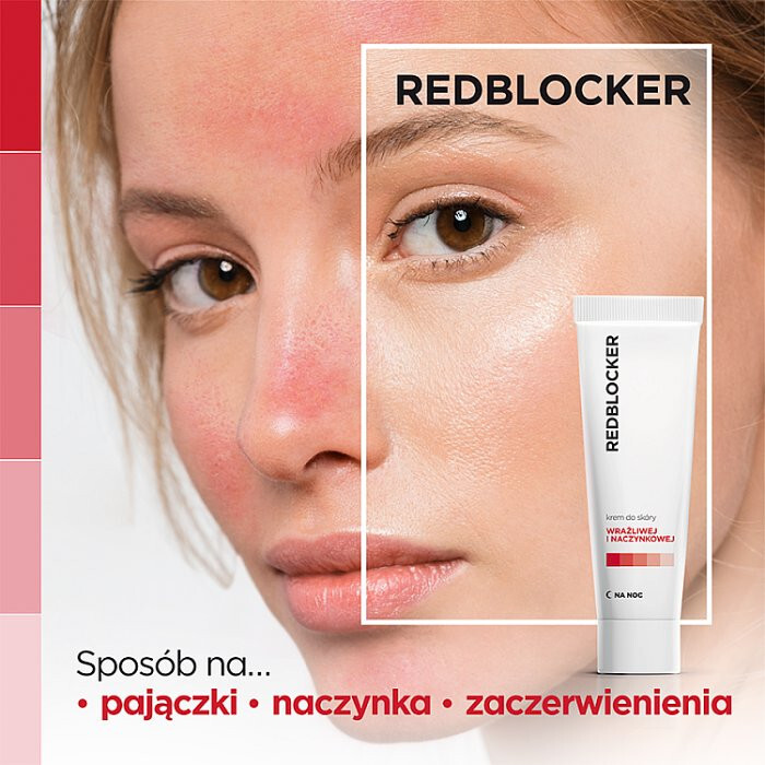 RedBlocker krem do skóry naczynkowej na noc, 50 ml