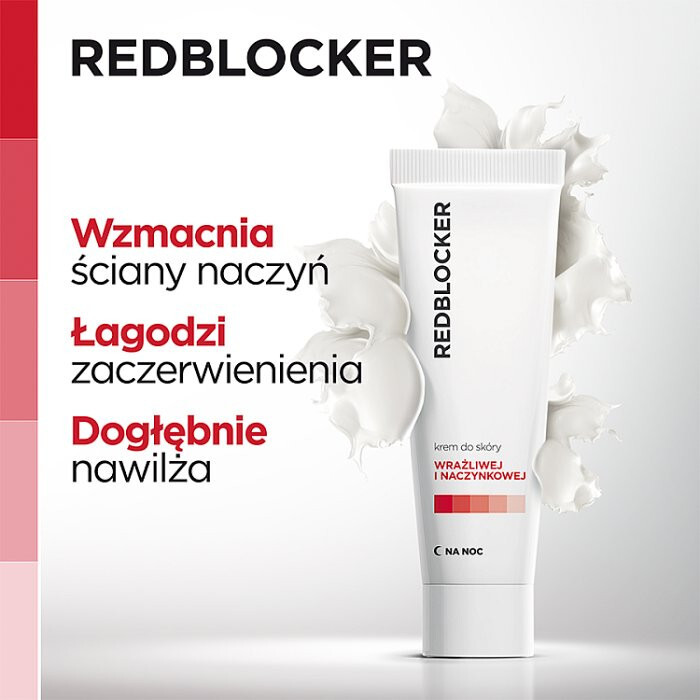 RedBlocker krem do skóry naczynkowej na noc, 50 ml