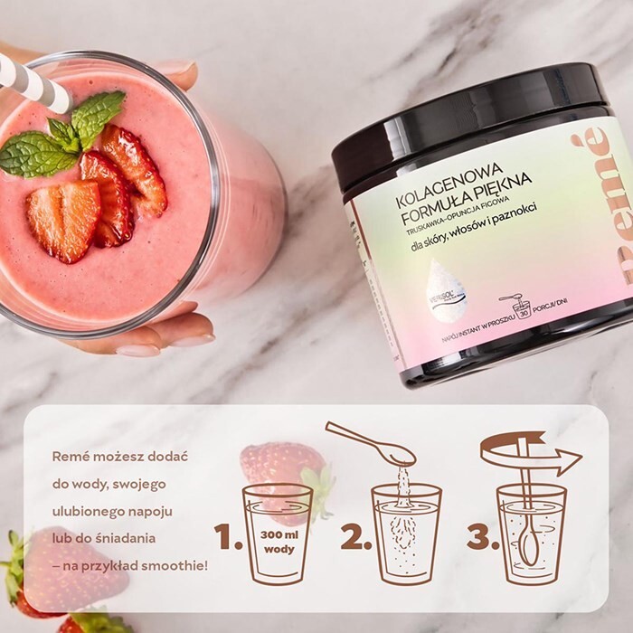 Reme Kolagenowa Formuła Piękna Truskawka-Opuncja figowa 150 g