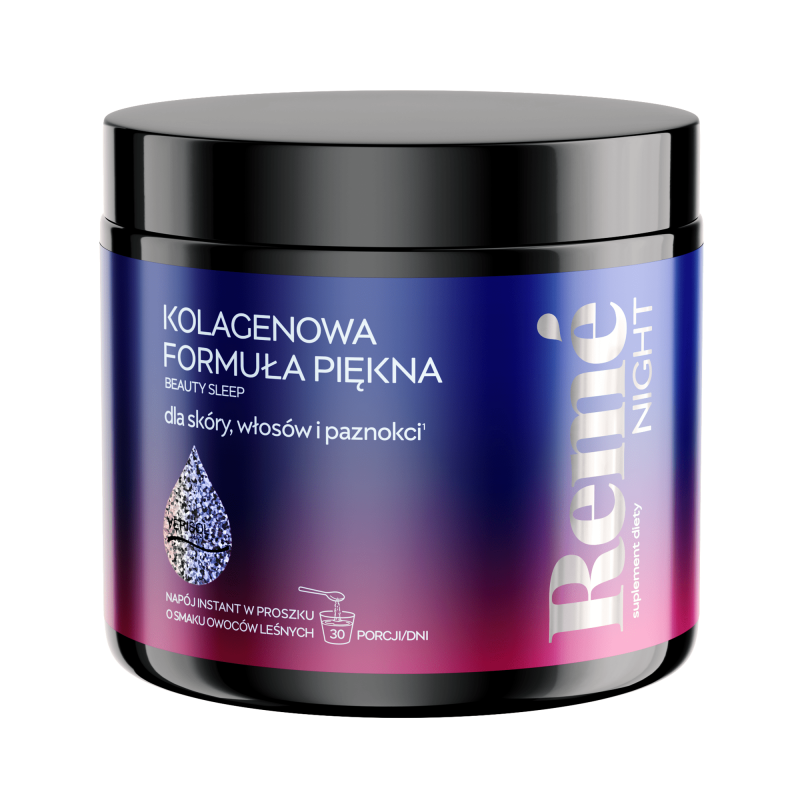 Reme Night Kolagenowa Formuła Piękna proszek o smaku owoców leśnych, 150 g