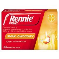 Rennie FRUIT (smak owocowy) 24 tabl.