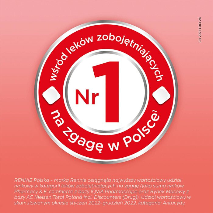 Rennie (smak miętowy) 24 tabl.