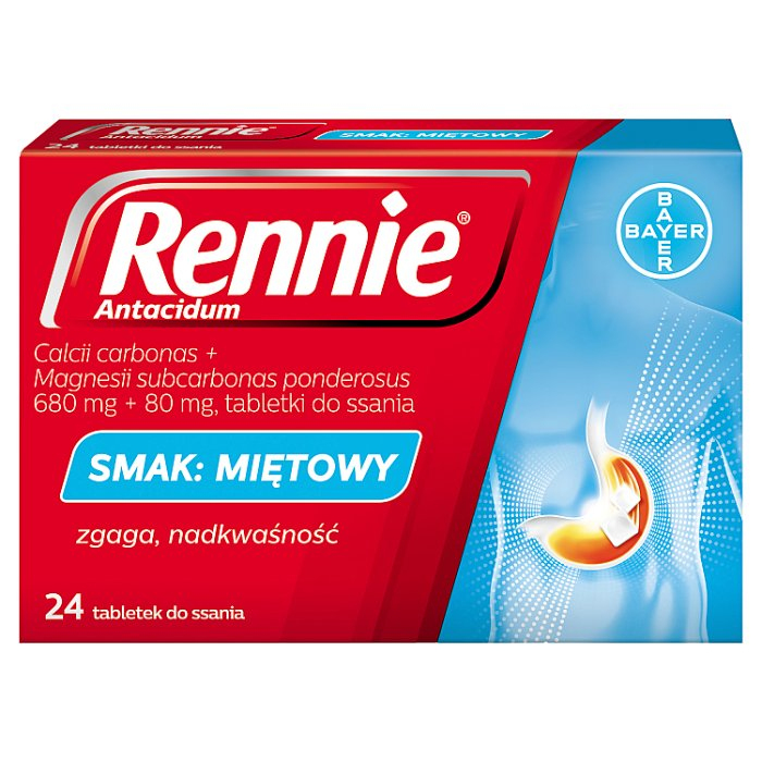 Rennie (smak miętowy) 24 tabl.