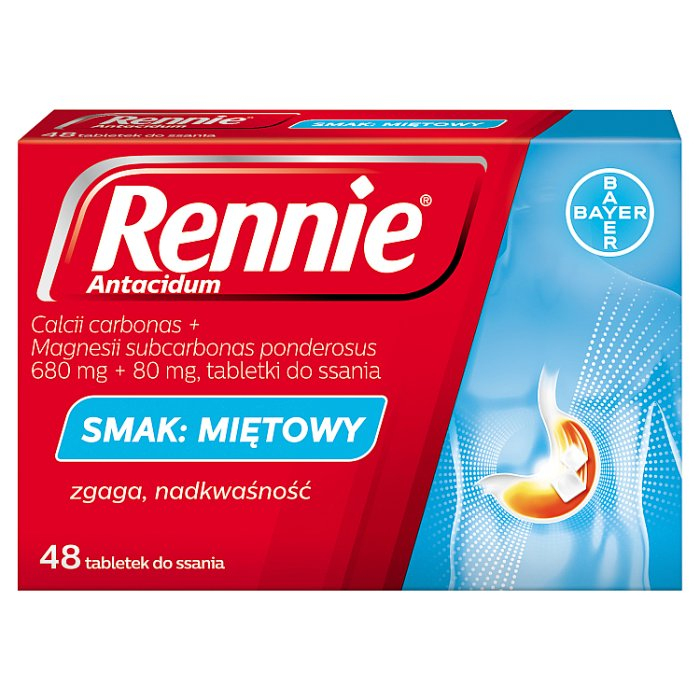 Rennie (smak miętowy) 48 tabl.