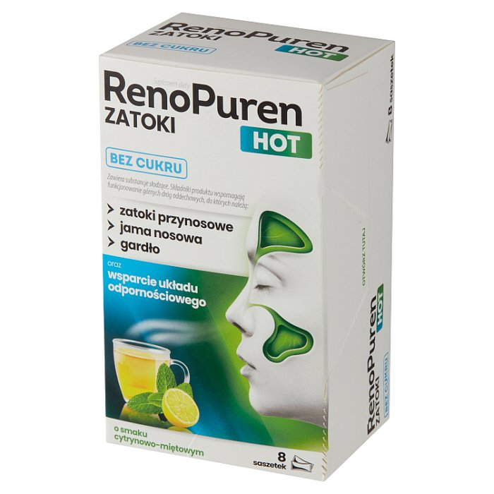 RenoPuren Zatoki HOT bez cukru 8 saszetek