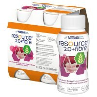 Resource 2.0+ Fibre smak owoców leśnych 4x200 ml