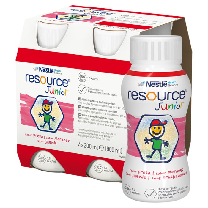 Resource Junior (smak truskawkowy) 4 x 200 ml