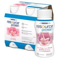 Nestle Resource Protein o smaku truskawkowym, 4 x 200 ml