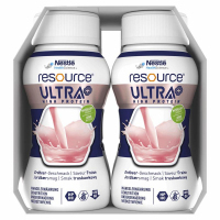 Resource Ultra+ Preparat odżywczy w płynie smak truskawkowy, 4 x 125 ml