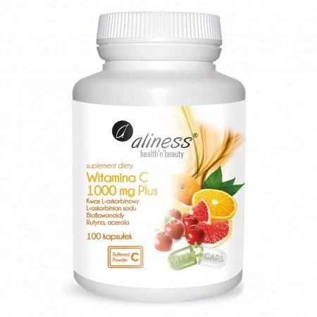 Opakowanie Aliness Witamina C 1000 mg Plus, 100 kapsułek