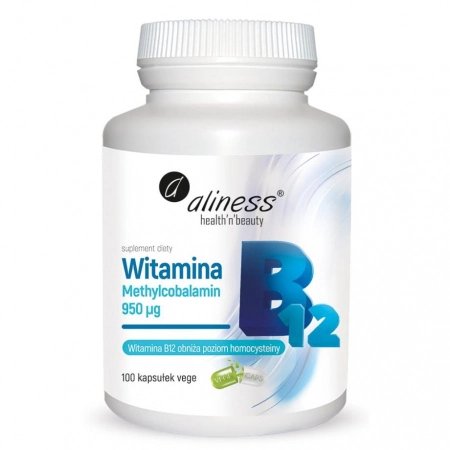 Opakowanie Aliness Witamina B12 Methyl, 100 kapsułek