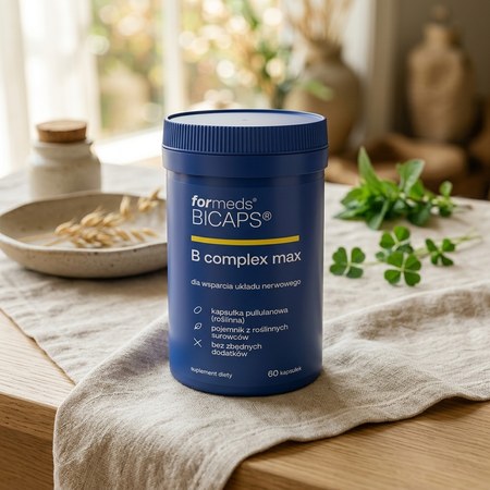 Słoik Bicaps B Complex Max formeds, 60 kapsułek