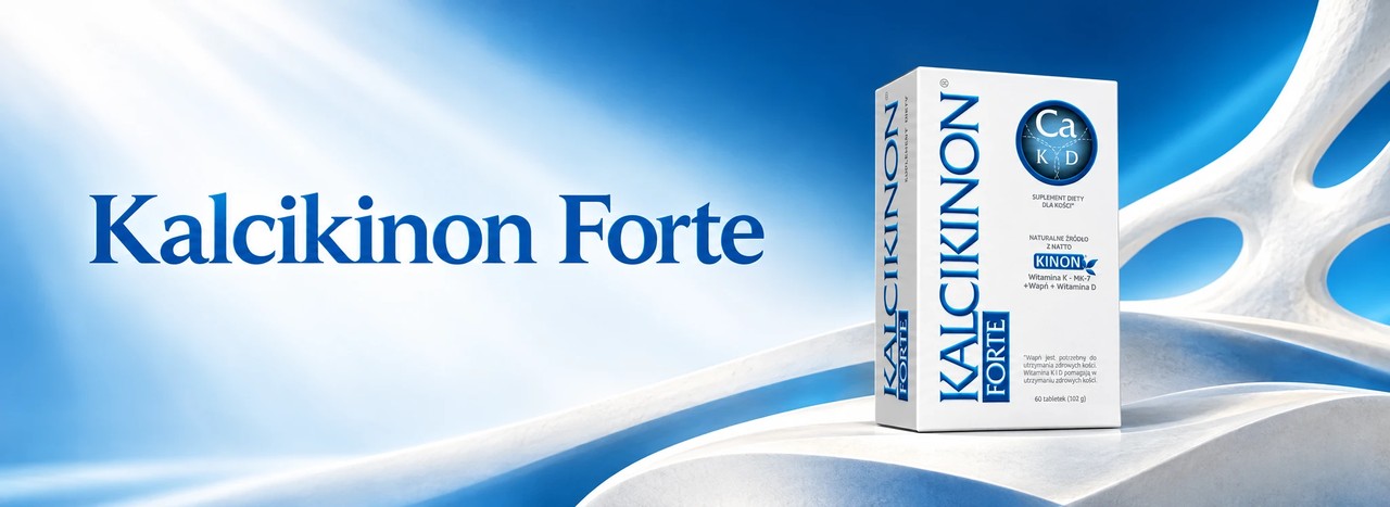 Napis Kalcikinon Forte i opakowanie 60 tabletek