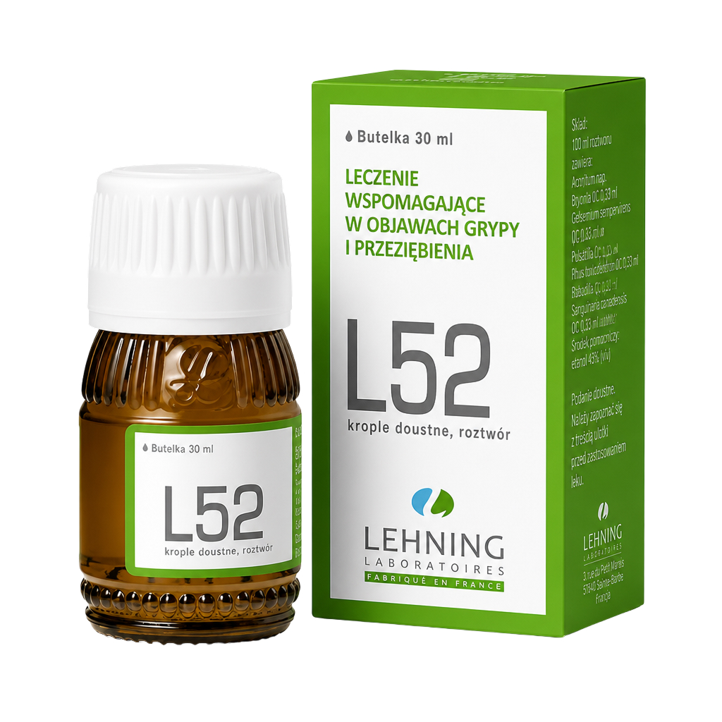 Opakowanie Lehning L52 krople doustne, 30 ml