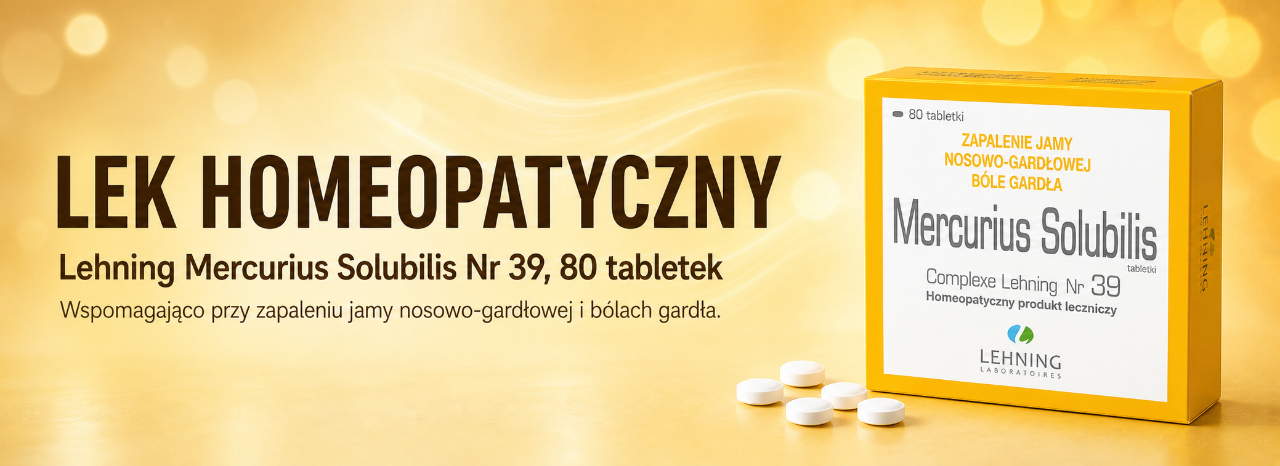 Lehning Mercurius Solubilis Nr 39 tabletki, 80 szt. - lek homeopatyczny
