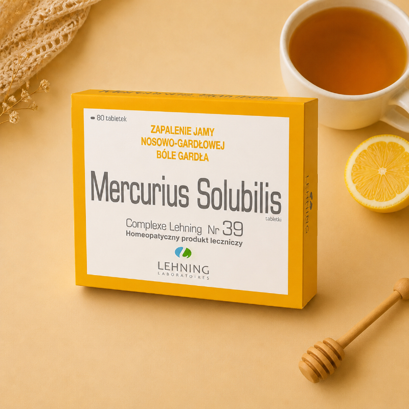 Opakowanie Lehning Mercurius Solubilis Nr 39 tabletki, 80 szt.