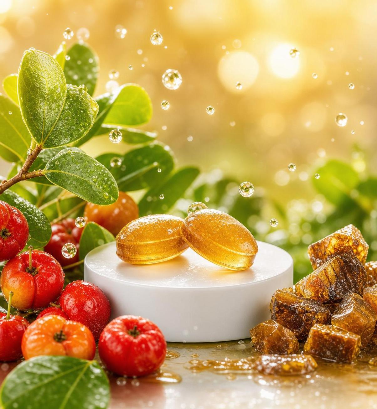 Acerola, propolis i żelki Pâte Suisse Odporność