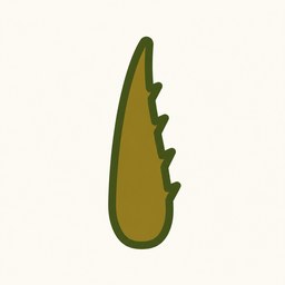 Liść nad falami, symbol kojenia podrażnień