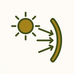 Słońce i osłona odbijająca promienie, symbol filtra SPF30