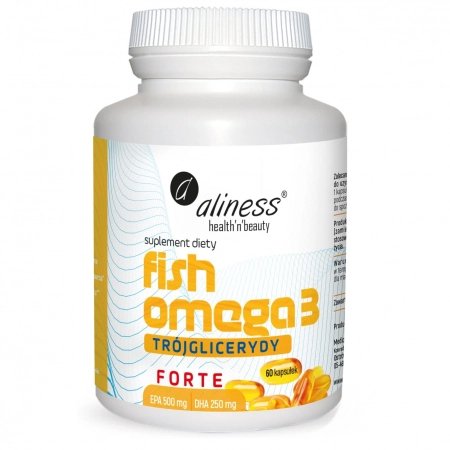 Opakowanie Aliness Fish Omega 3 Forte, 60 kapsułek