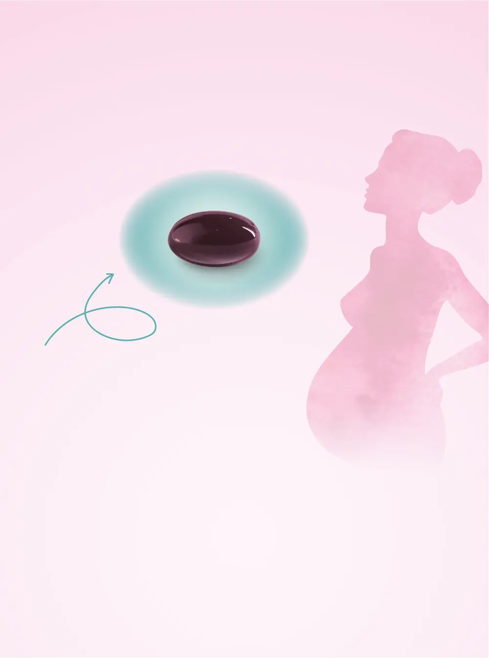 Grafika tła z sylwetką kobiety