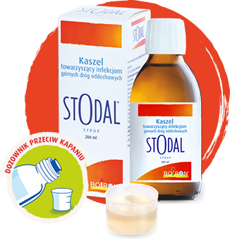 Stodal syrop 200 ml - butelka z dozownikiem przeciw kapaniu