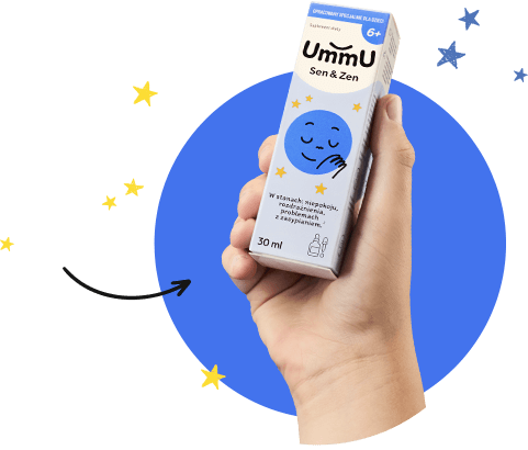 UmmU Sen & Zen 6+ w ręce dziecka